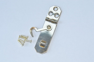 Solid Polished Brass Hasp & Staple Set